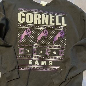 Champion Black and Purple Cornell Rams Crewneck